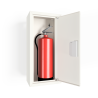 PV-5/12 Fire extinguisher cabinet, white * -